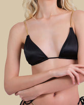 Isla & Evie Chain Detail Triangle Bikini Top